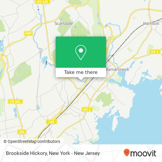 Brookside Hickory map