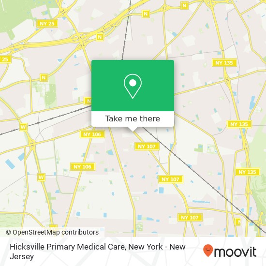 Hicksville Primary Medical Care map