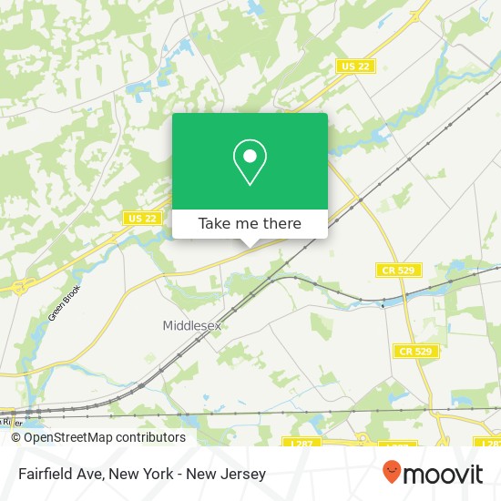 Fairfield Ave map