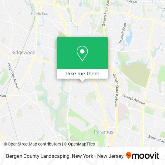 Mapa de Bergen County Landscaping