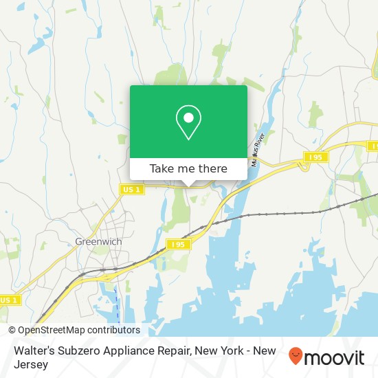 Walter's Subzero Appliance Repair map