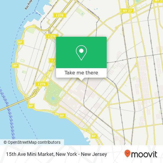 15th Ave Mini Market map