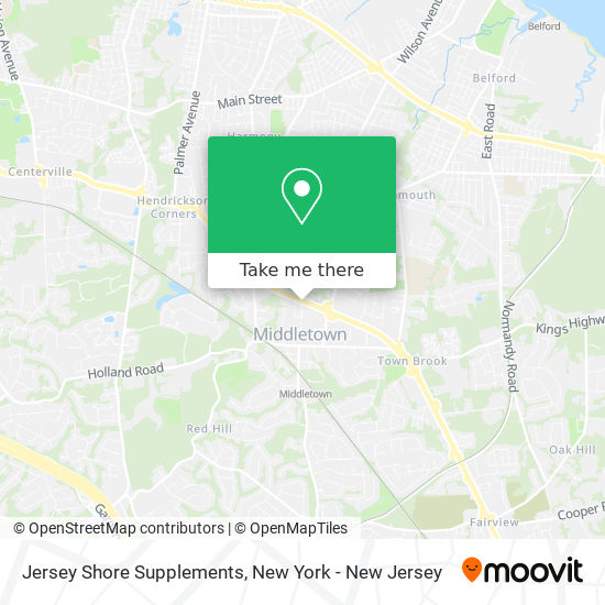 Jersey Shore Supplements map