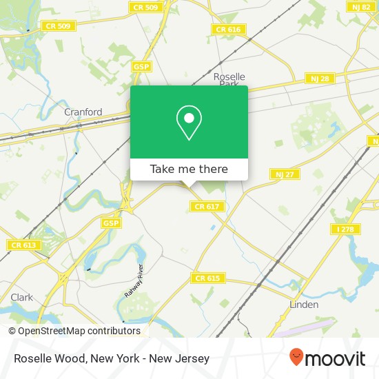 Roselle Wood map