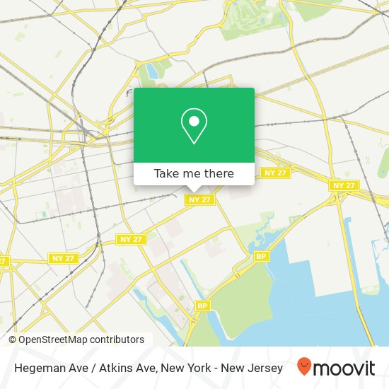 Mapa de Hegeman Ave / Atkins Ave