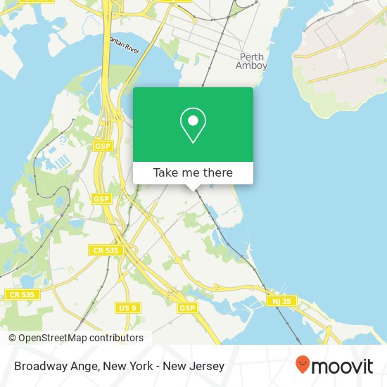 Broadway Ange map