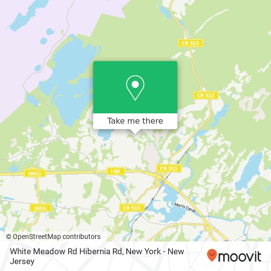Mapa de White Meadow Rd Hibernia Rd