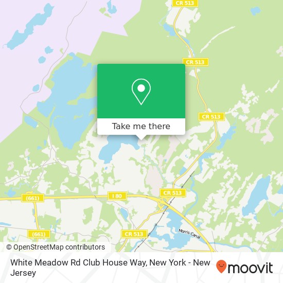 White Meadow Rd Club House Way map