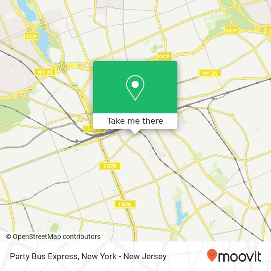 Party Bus Express map