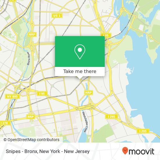 Snipes - Bronx map