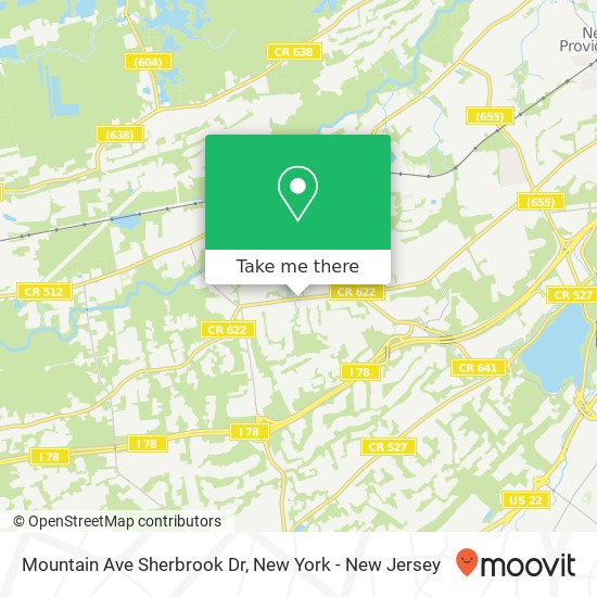 Mapa de Mountain Ave Sherbrook Dr