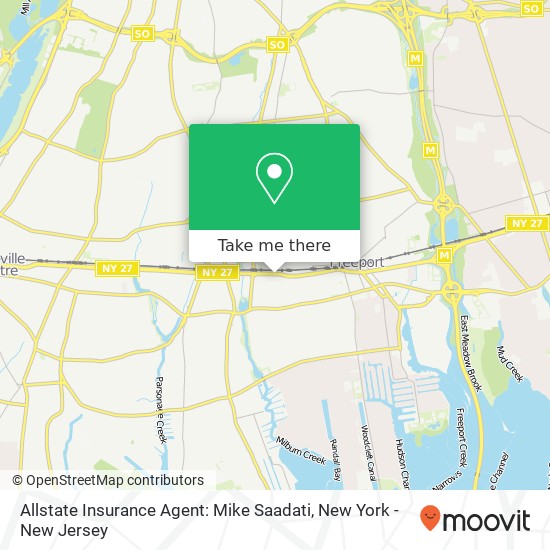 Allstate Insurance Agent: Mike Saadati map