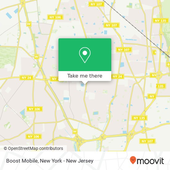 Mapa de Boost Mobile