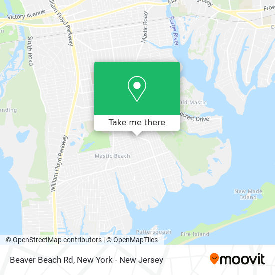 Beaver Beach Rd map