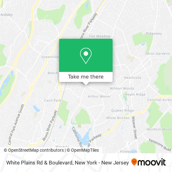 White Plains Rd & Boulevard map