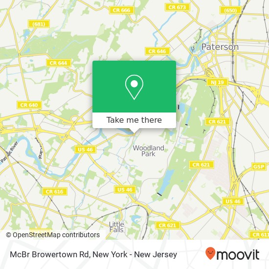 Mapa de McBr Browertown Rd
