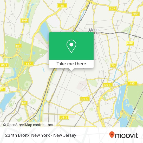 234th Bronx map