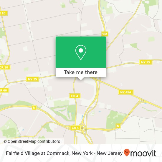 Mapa de Fairfield Village at Commack