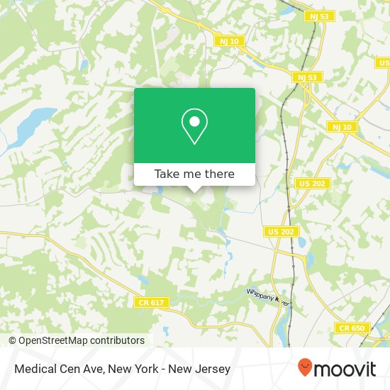Medical Cen Ave map
