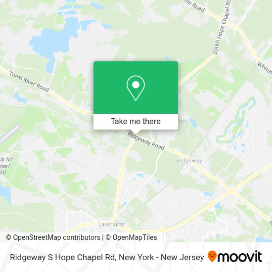Ridgeway S Hope Chapel Rd map