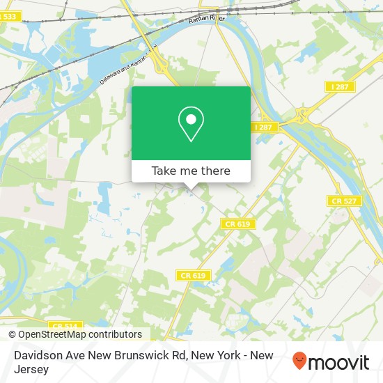 Davidson Ave New Brunswick Rd map