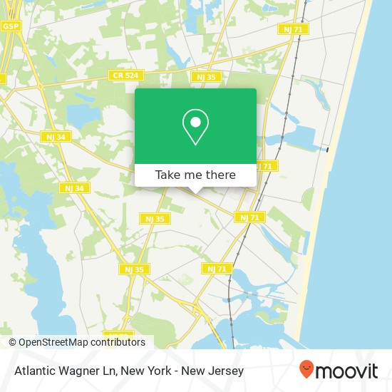 Mapa de Atlantic Wagner Ln