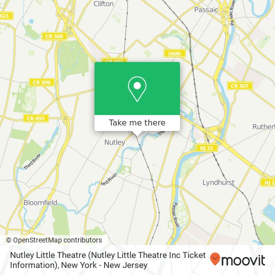 Nutley Little Theatre (Nutley Little Theatre Inc Ticket Information) map