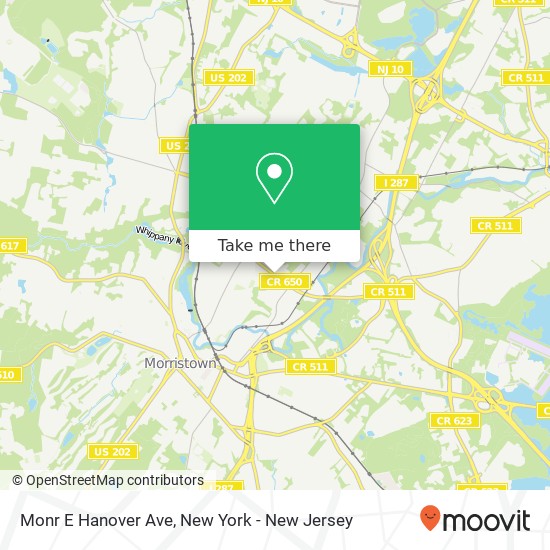 Mapa de Monr E Hanover Ave