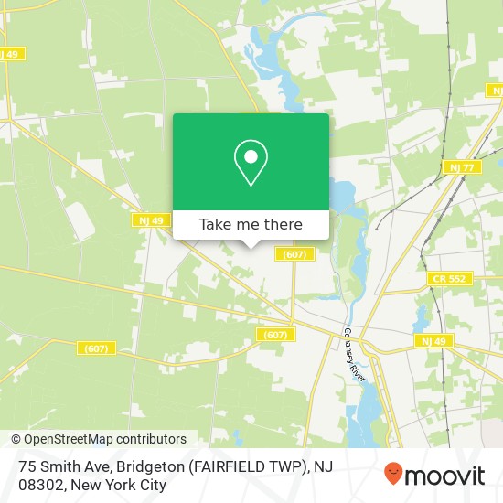 75 Smith Ave, Bridgeton (FAIRFIELD TWP), NJ 08302 map
