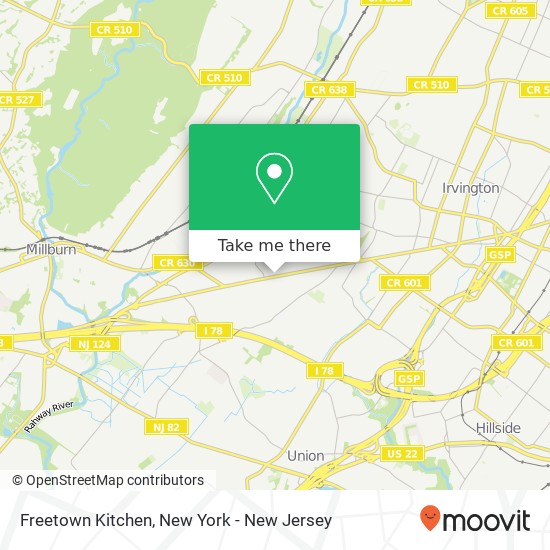 Mapa de Freetown Kitchen