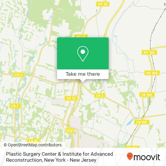Plastic Surgery Center & Institute for Advanced Reconstructiion map