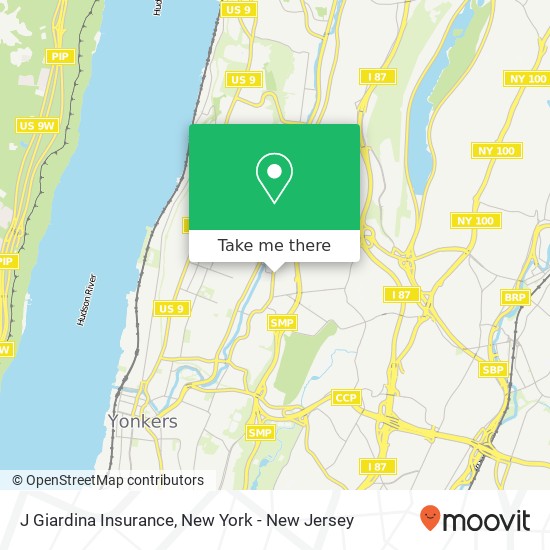 J Giardina Insurance map