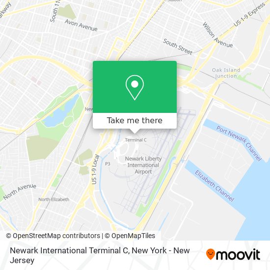 Mapa de Newark International Terminal C