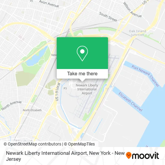 Newark Liberty International Airport map