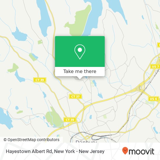 Hayestown Albert Rd map