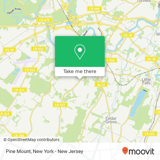 Pine Mount map