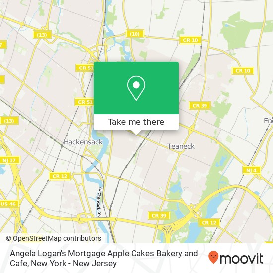 Mapa de Angela Logan's Mortgage Apple Cakes Bakery and Cafe