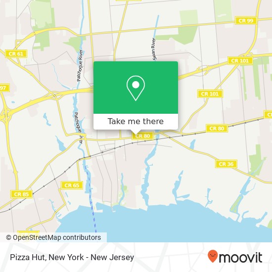 Pizza Hut map