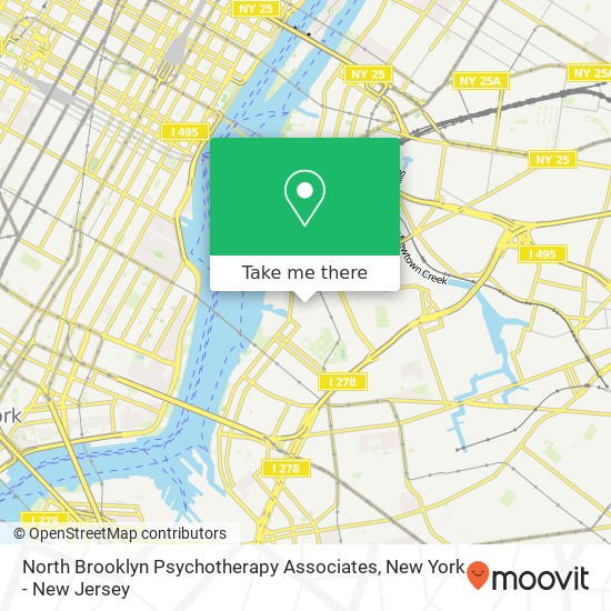 Mapa de North Brooklyn Psychotherapy Associates