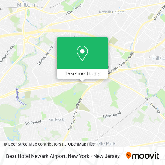 Best Hotel Newark Airport map