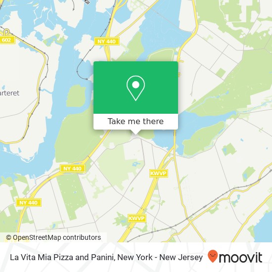 Mapa de La Vita Mia Pizza and Panini