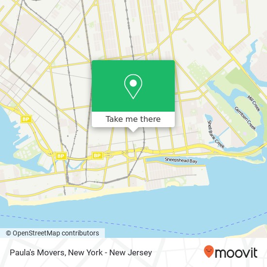 Paula's Movers map