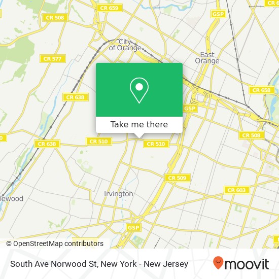 Mapa de South Ave Norwood St
