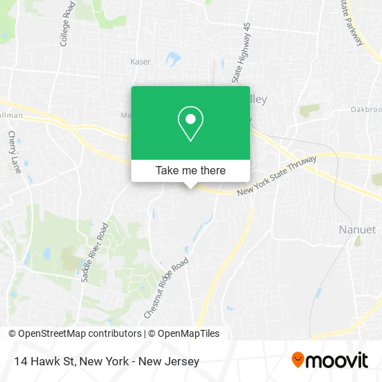 14 Hawk St map