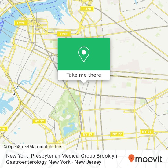 Mapa de New York -Presbyterian Medical Group Brooklyn - Gastroenterology