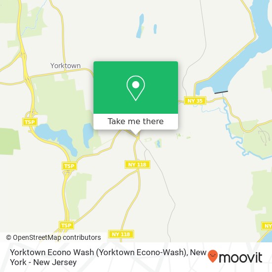 Mapa de Yorktown Econo Wash
