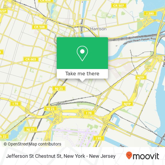 Mapa de Jefferson St Chestnut St