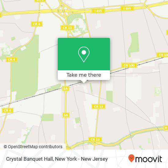 Mapa de Crystal Banquet Hall