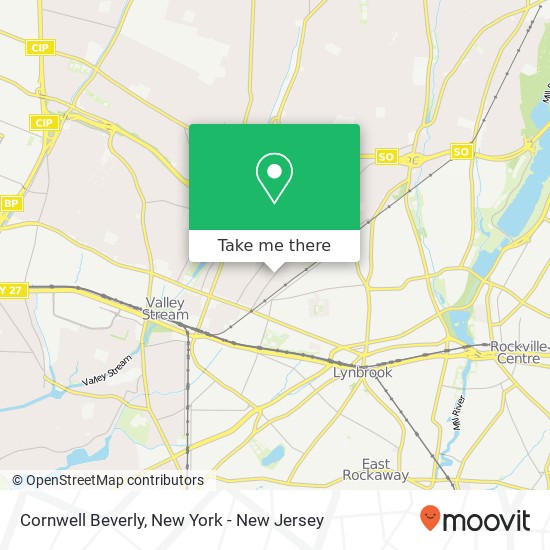 Cornwell Beverly map