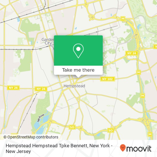 Mapa de Hempstead Hempstead Tpke Bennett